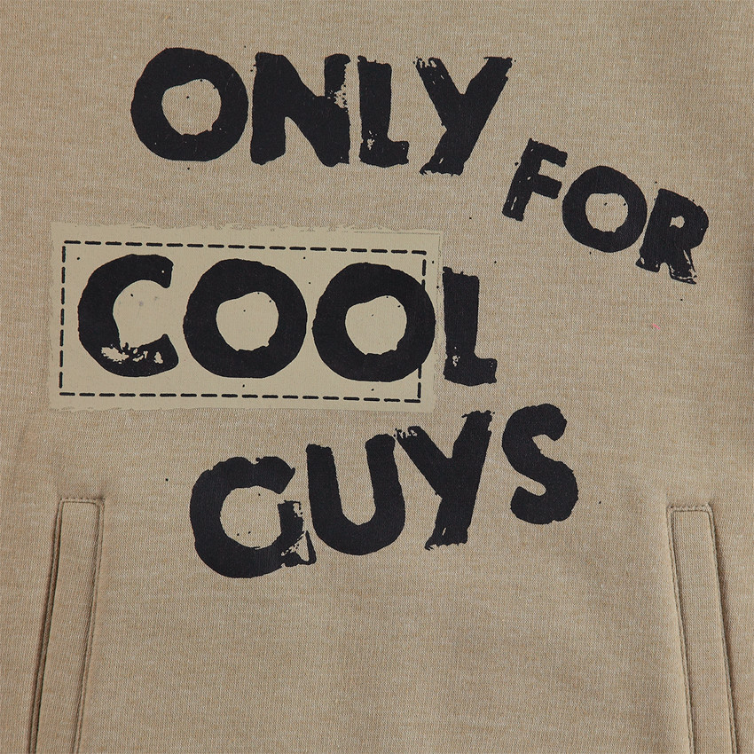 Sweat en molleton avec message printé et poches 