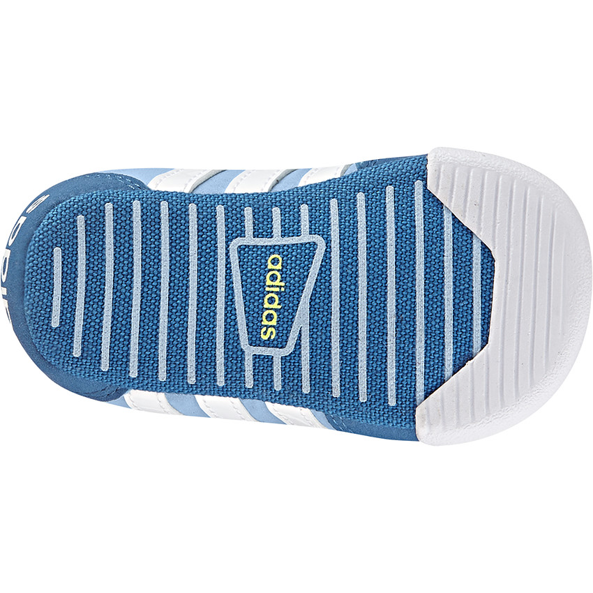 Baskets basses ADIDAS à scratchs et bandes blanches 