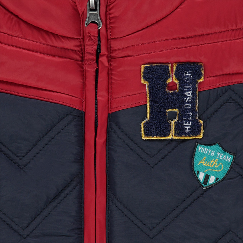 Doudoune matelassée sans manches bicolore 