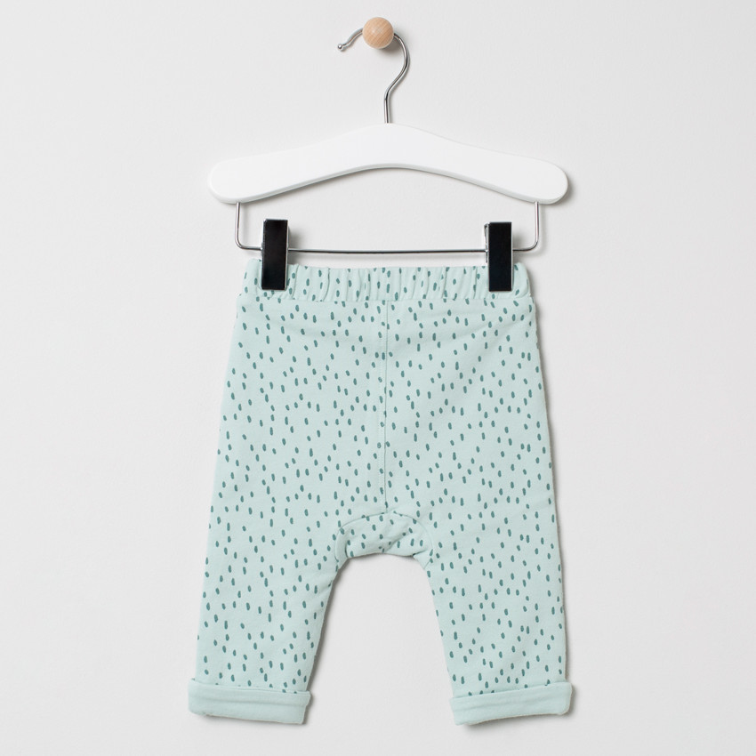 Ensemble en coton à animaux printés et pantalon imprimé all-over 