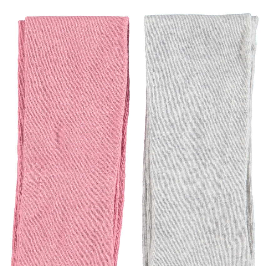 Lot de 2 collants épais unis 