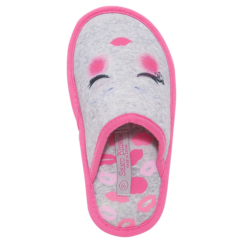 Chaussons bas print visage fantaisie 
