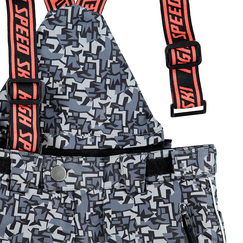 Junior - Pantalon de ski avec imprimé graphique et bretelles amovibles 