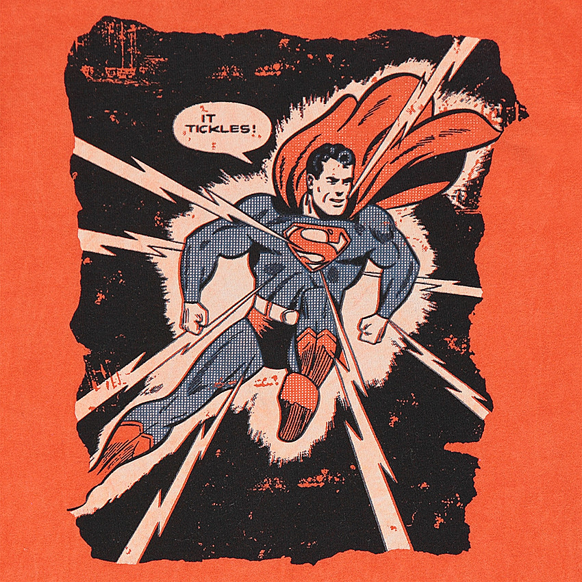 Tee-shirt manches courtes en jersey surteint print Warner Superman 