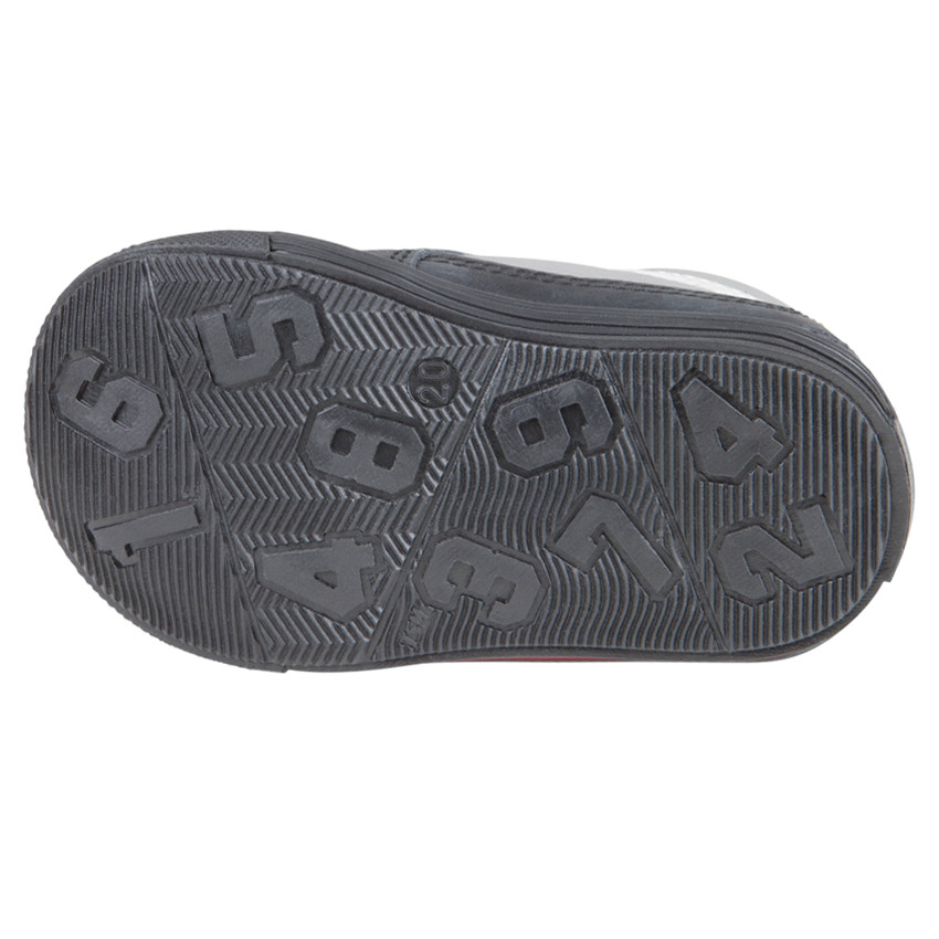 Bottillons à lacets en cuir avec print et rivet 