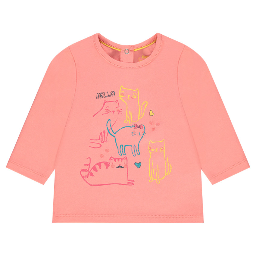 Tee-shirt manches longues avec print fantaisie 