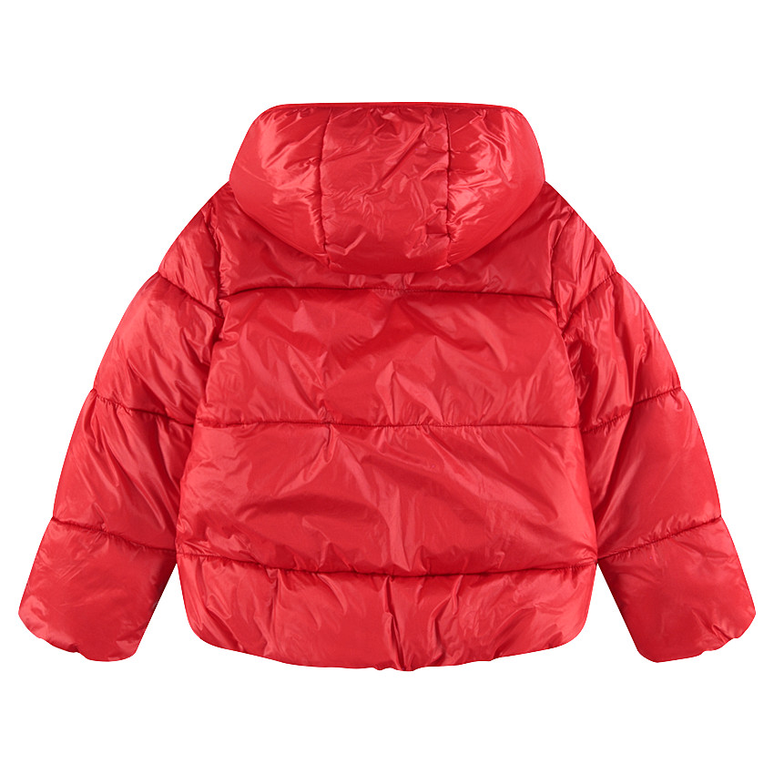 Junior - Doudoune matelassée à capuche avec doublure en micropolaire 