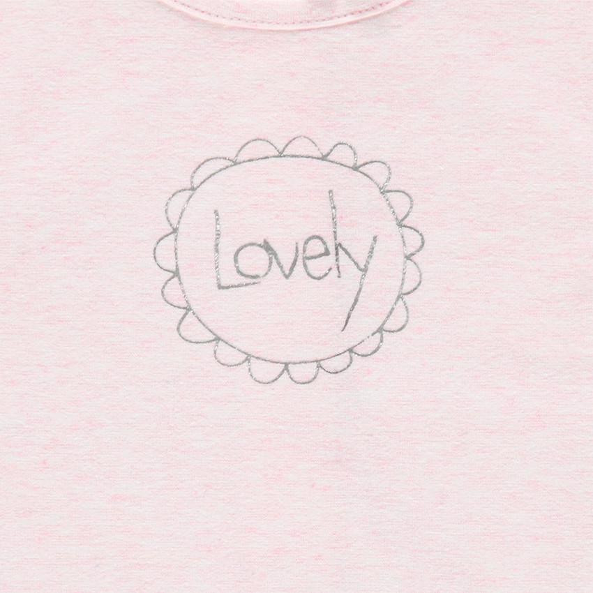 Tee-shirt naissance manches courtes avec inscription fantaisie  