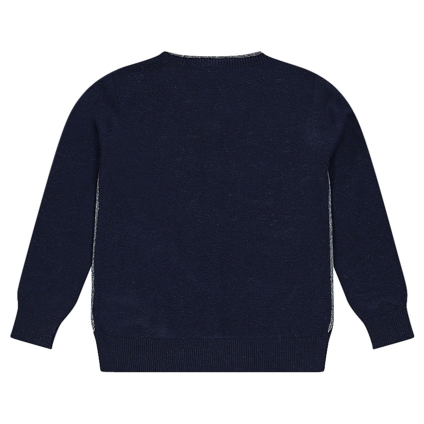 Gilet en tricot uni avec fil pailleté 