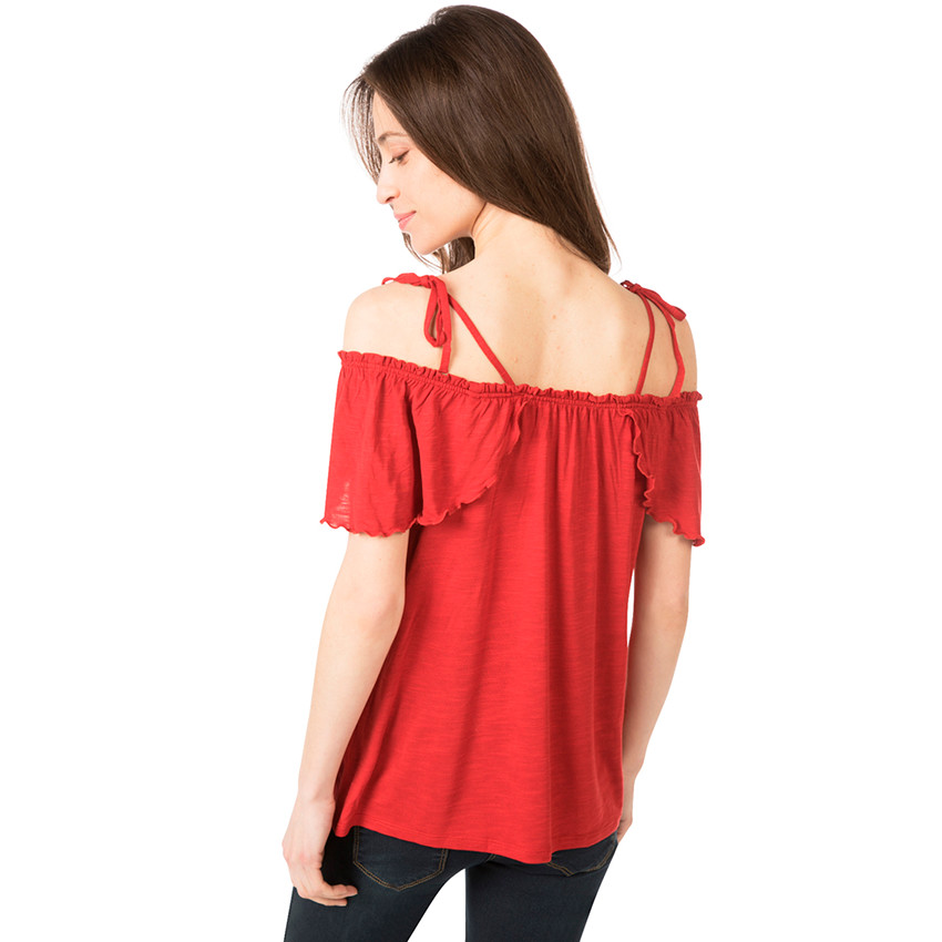 Top de grossesse à épaules dénudées 