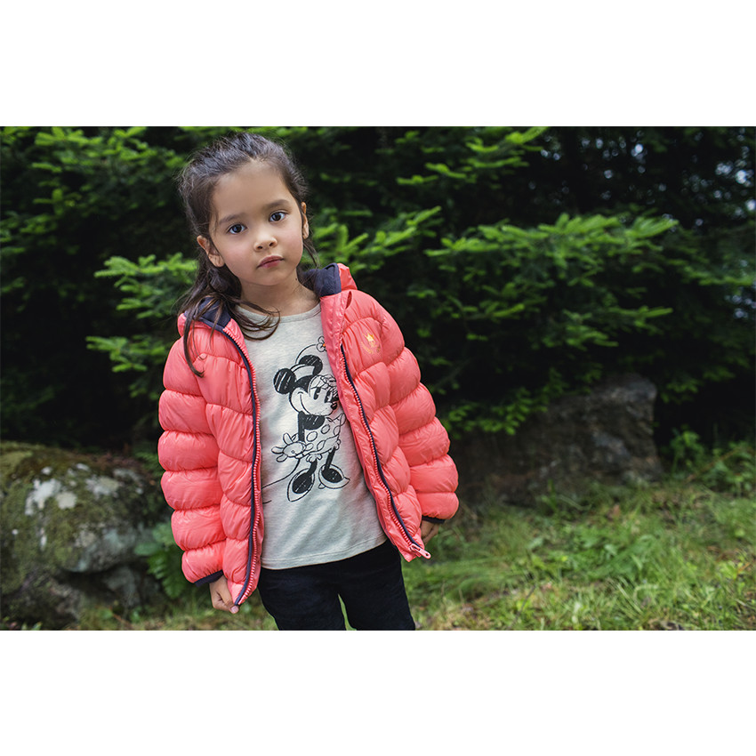 Doudoune matelassée ouatinée à capuche doublée micropolaire 