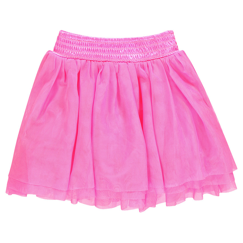 Jupe unie en tulle et satin 