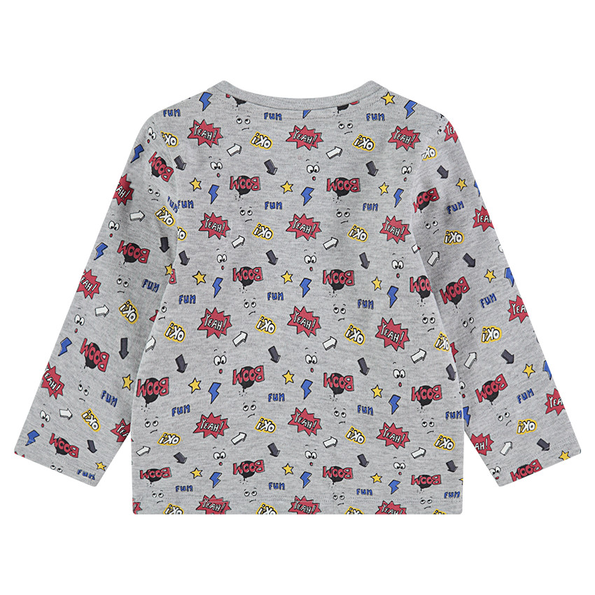 Sous-pull en jersey avec motif esprit bande dessinée all-over 