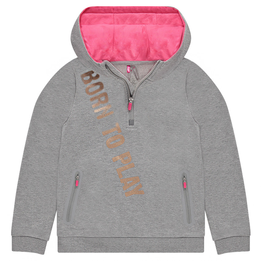 Junior - Sweat en molleton à capuche avec inscription printée 