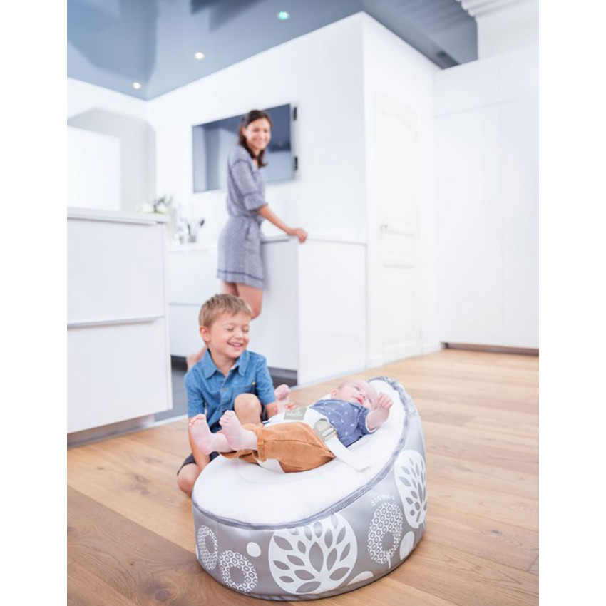 Transat évolutif Doomoo Nid - Flower Argent 