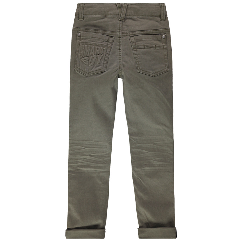 Pantalon en twill surteint avec poche fantaisie au dos 