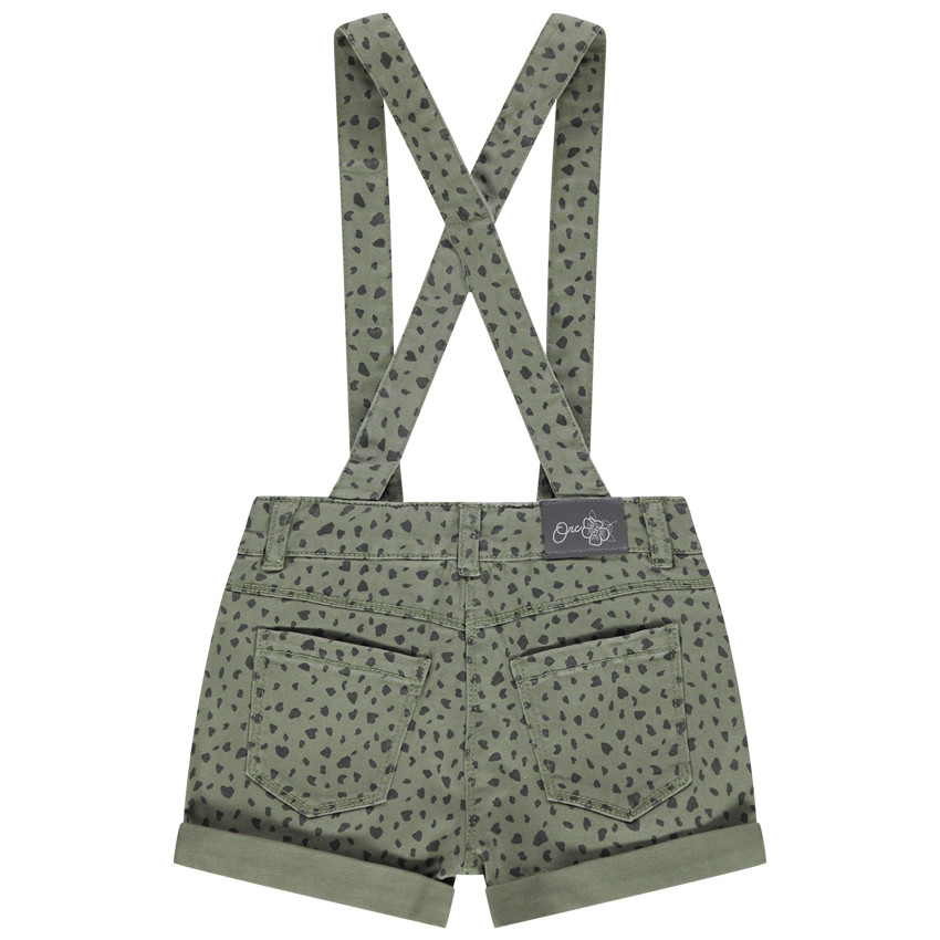 Short à bretelles imprimé all-over 