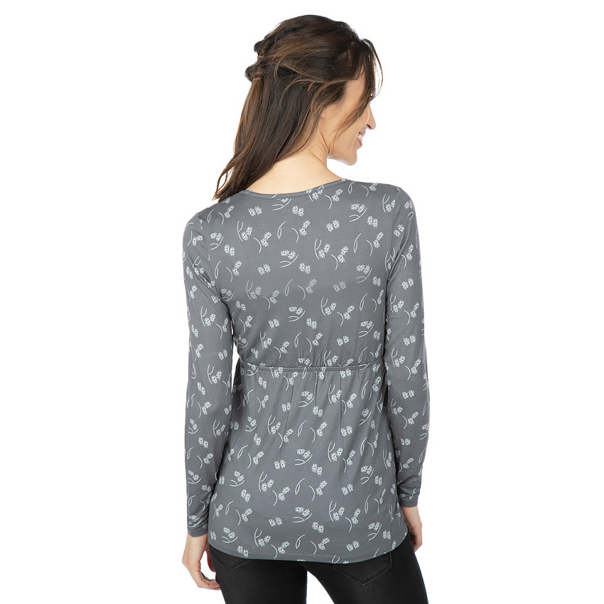 Tunique de grossesse et d'allaitement imprimée all-over 