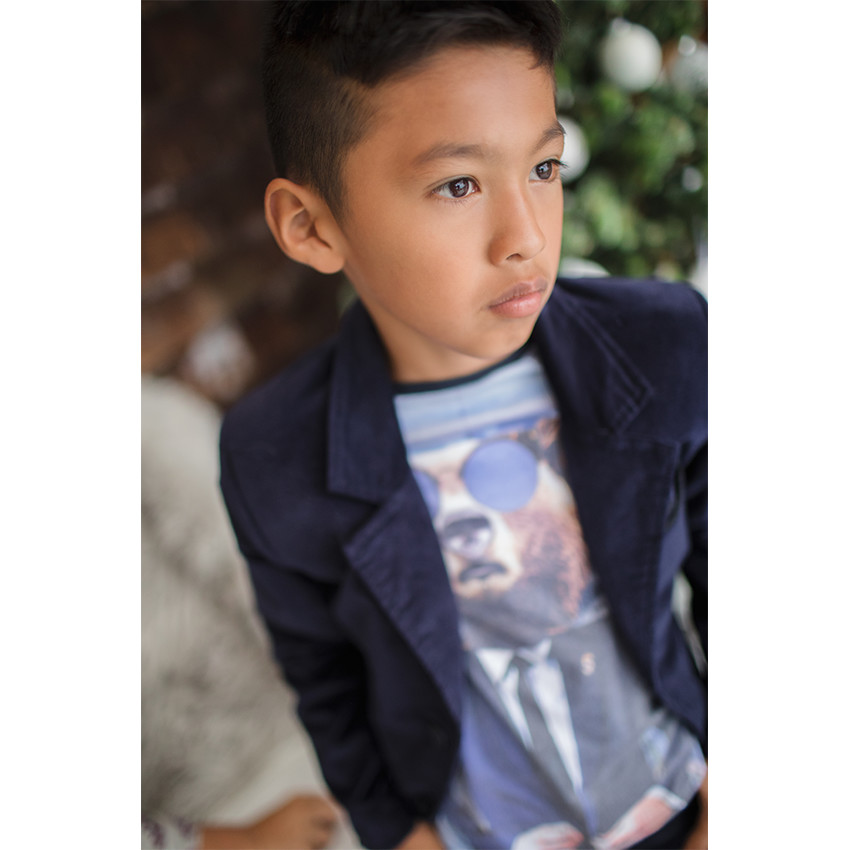Junior - Tee-shirt manches longues print Ours 