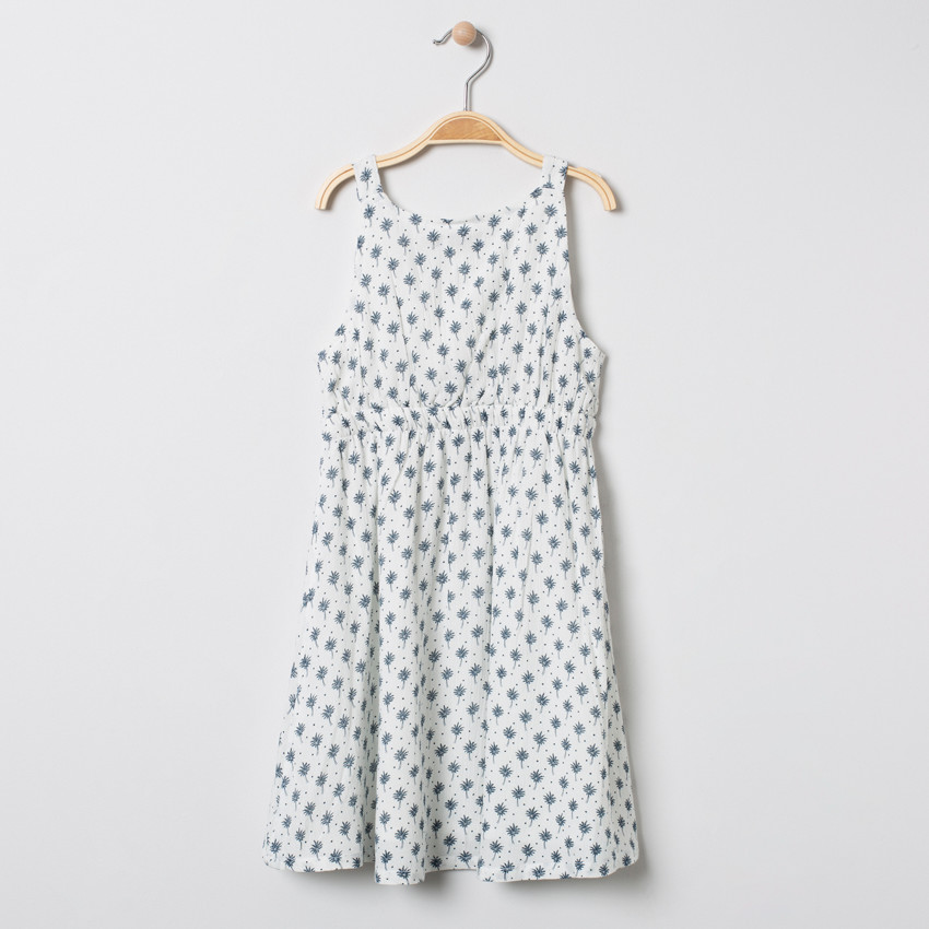 Robeà bretelles à imprimé égétal all-over 