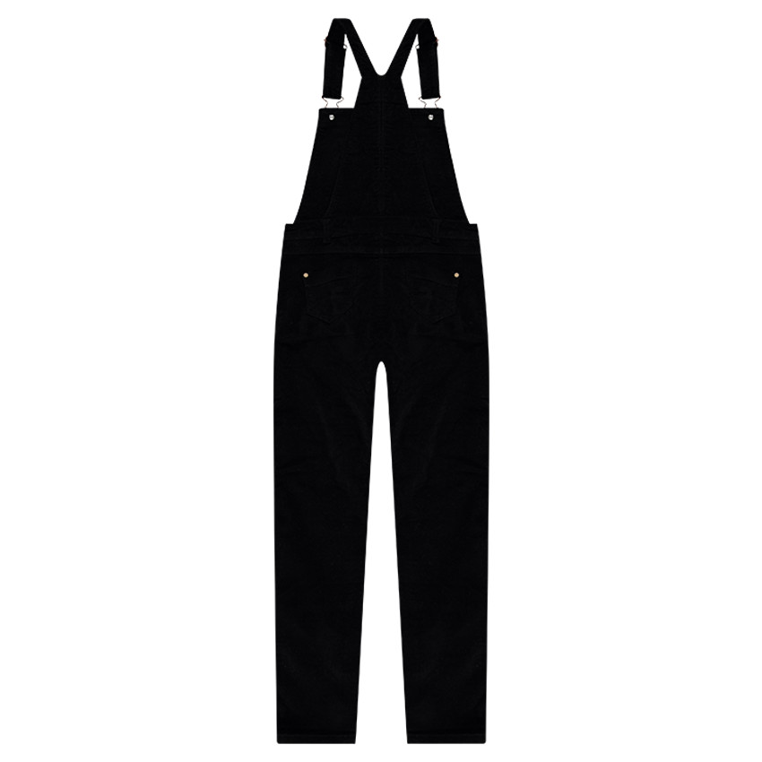 Salopette longue en velours ras avec clous fantaisie 