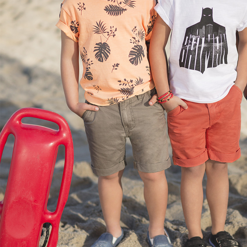 Tee-shirt manches courtes en jersey avec imprimé fantaisie all-over 