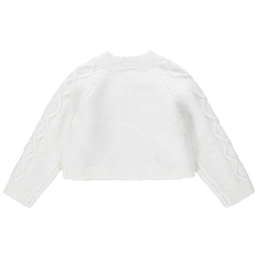 Gilet en tricot à jeux de maille  