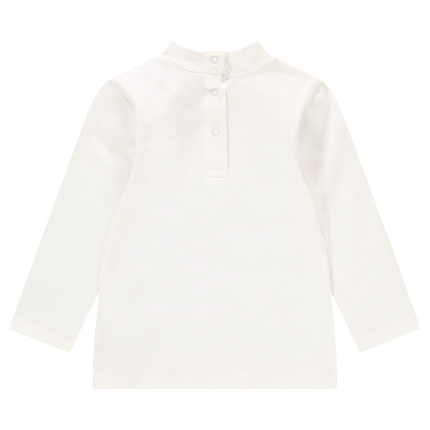 Sous-pull manches longues col cheminée avec motif printé 