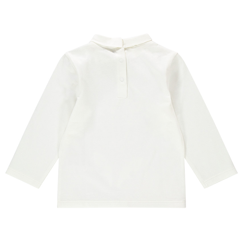 Sous-pull en jersey à col roulé avec motif printé sur le devant 