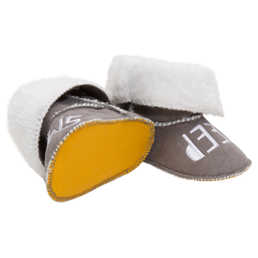 1/2 bottes en jersey fourrées avec revers et badge Smiley 