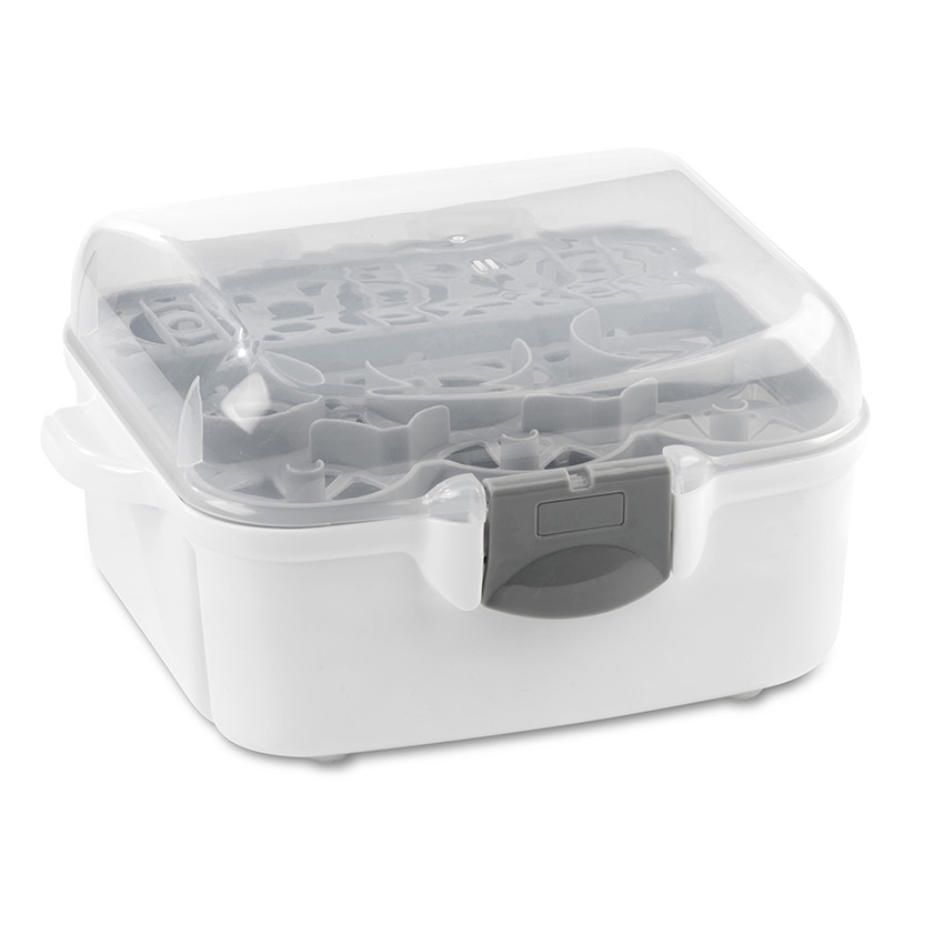 Stérilisateur pour micro-ondes - Blanc/Gris 