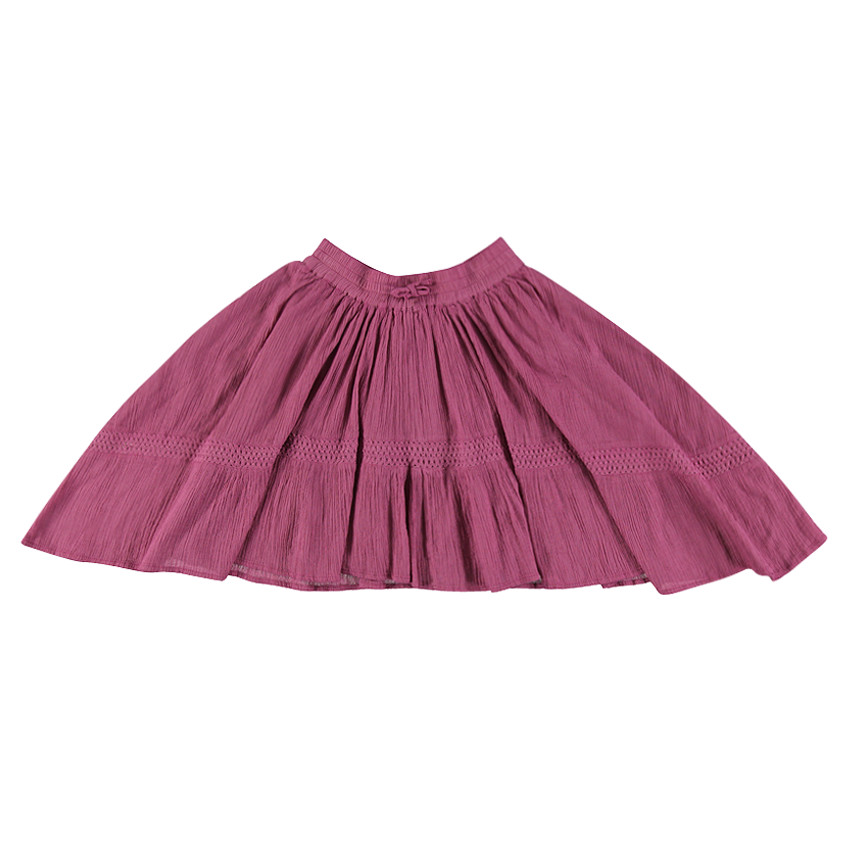 Junior - Jupe fluide asymétrique en crêpe 