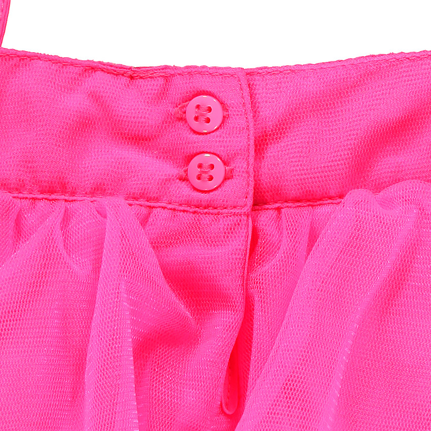 Robe en tulle volantée fines bretelles 