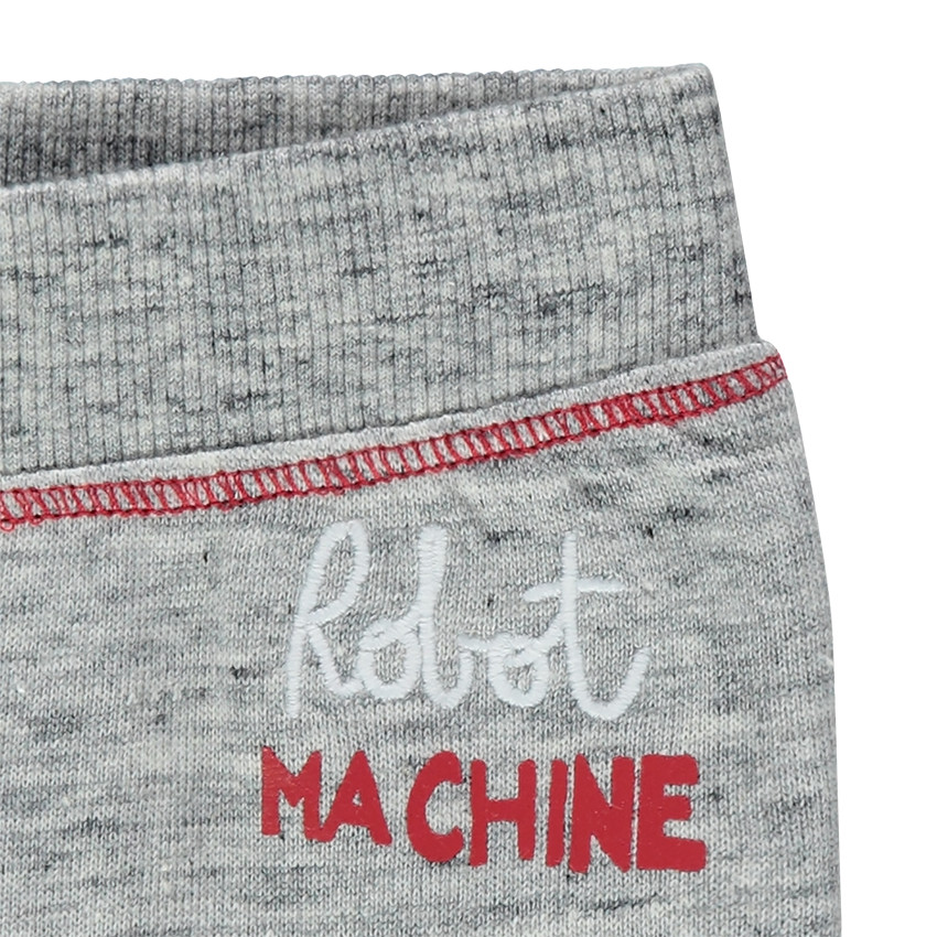 Ensemble tee-shirt manches courtes print robot et pantalon en molleton 