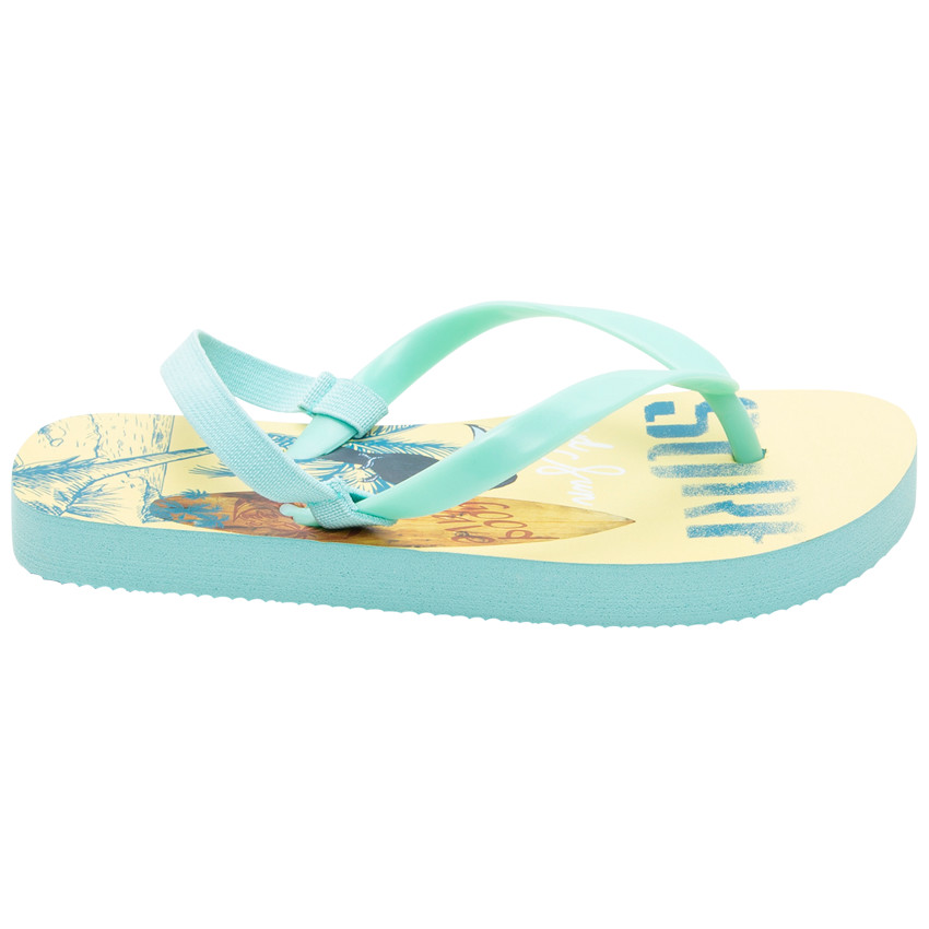 Tongs imprimées perroquet  