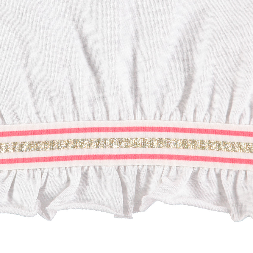 Sweat en molleton avec prints fantaisie et yeux plastifiés  