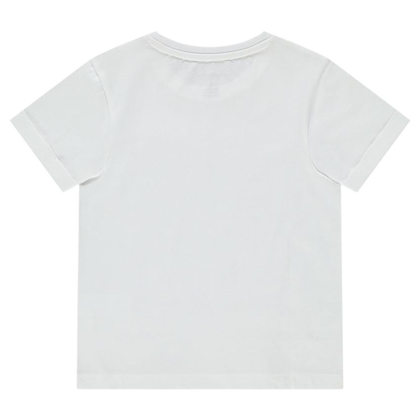 Tee-shirt manches courtes avec lettre printées et poche 