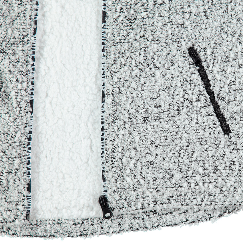 Junior - Gilet en maille twistée avec doublure intérieure en sherpa 