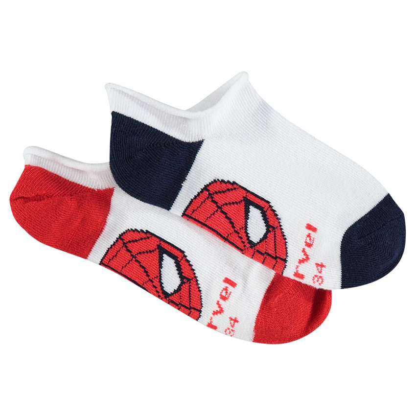Lot de 2 paires de chaussettes courtes Marvel Spiderman  