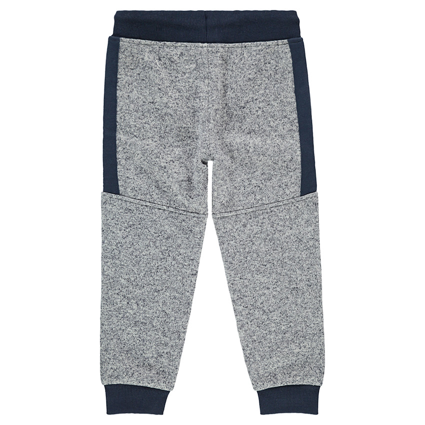 Pantalon de jogging en molleton avec poches zippées et découpes 