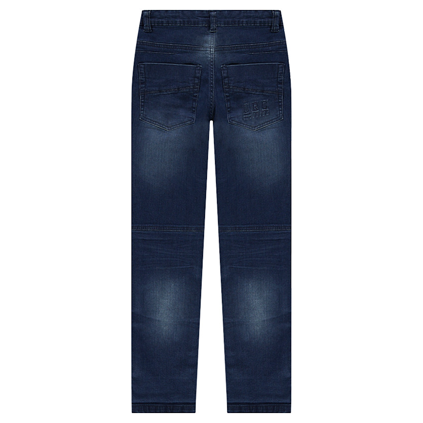 Junior - Jeans effet used avec poche zippée 
