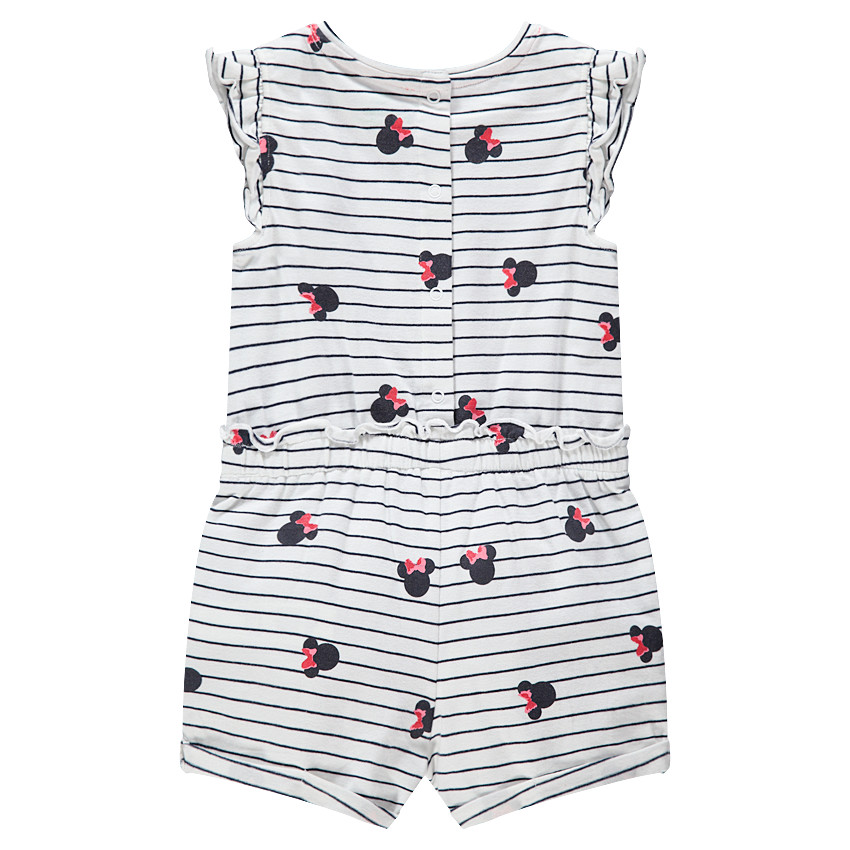 Combishort rayée avec print Minnie Disney 