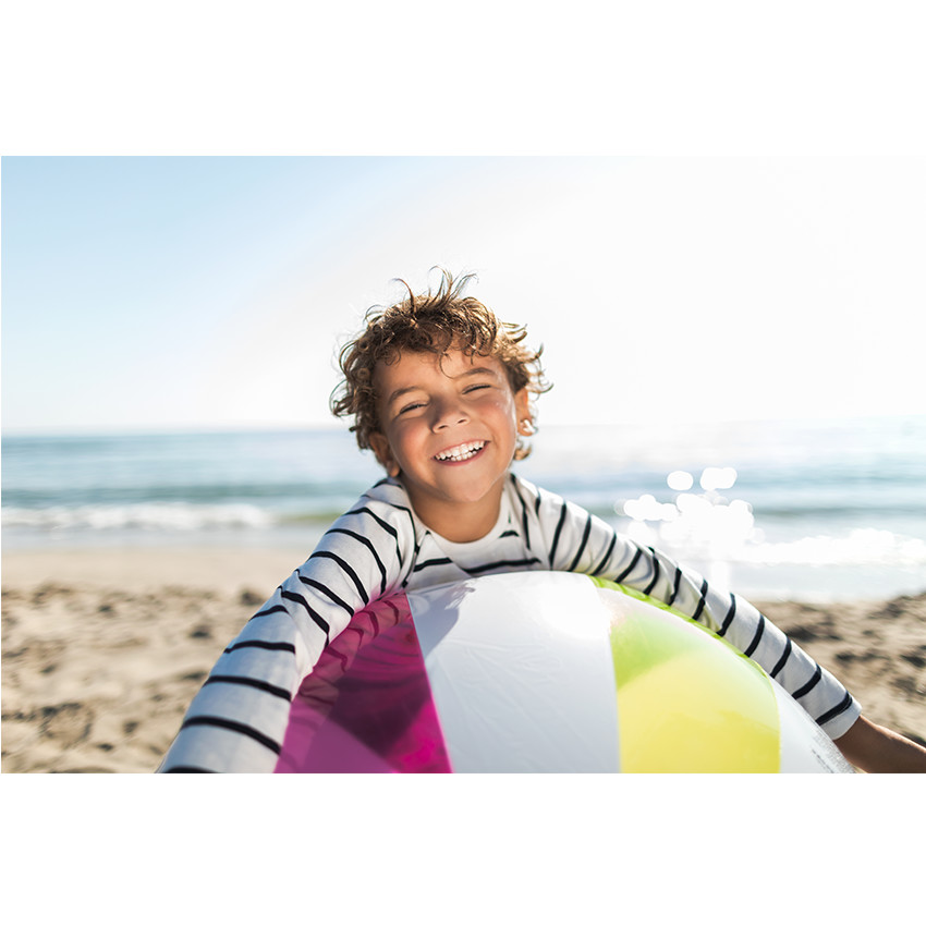 Tee-shirt manches longues rayé avec badges patchés 