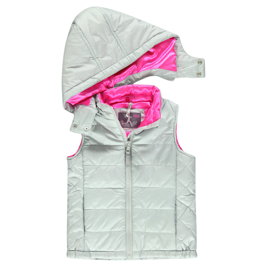 Parka sans manches à capuche amovible 