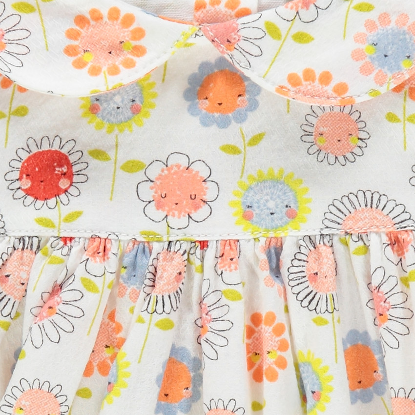 Tunique manches longues imprimée fleurs 