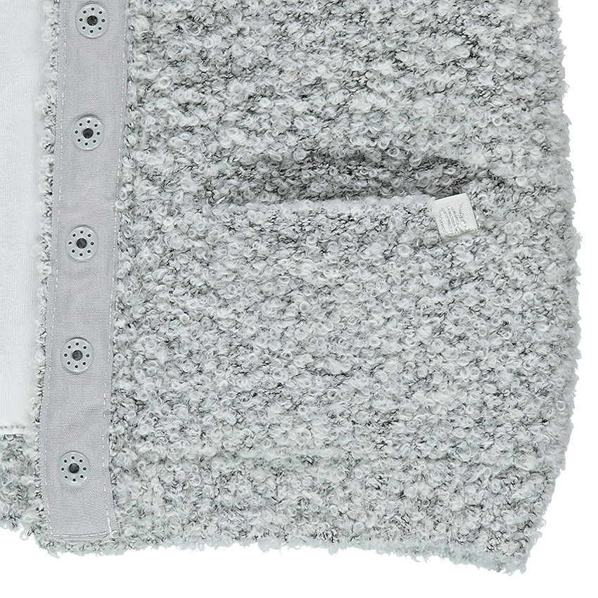 Gilet pressionné en tricot fantaisie 