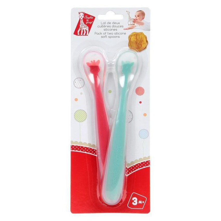 Lot de 2 cuillères en silicone Sophie la Girafe 