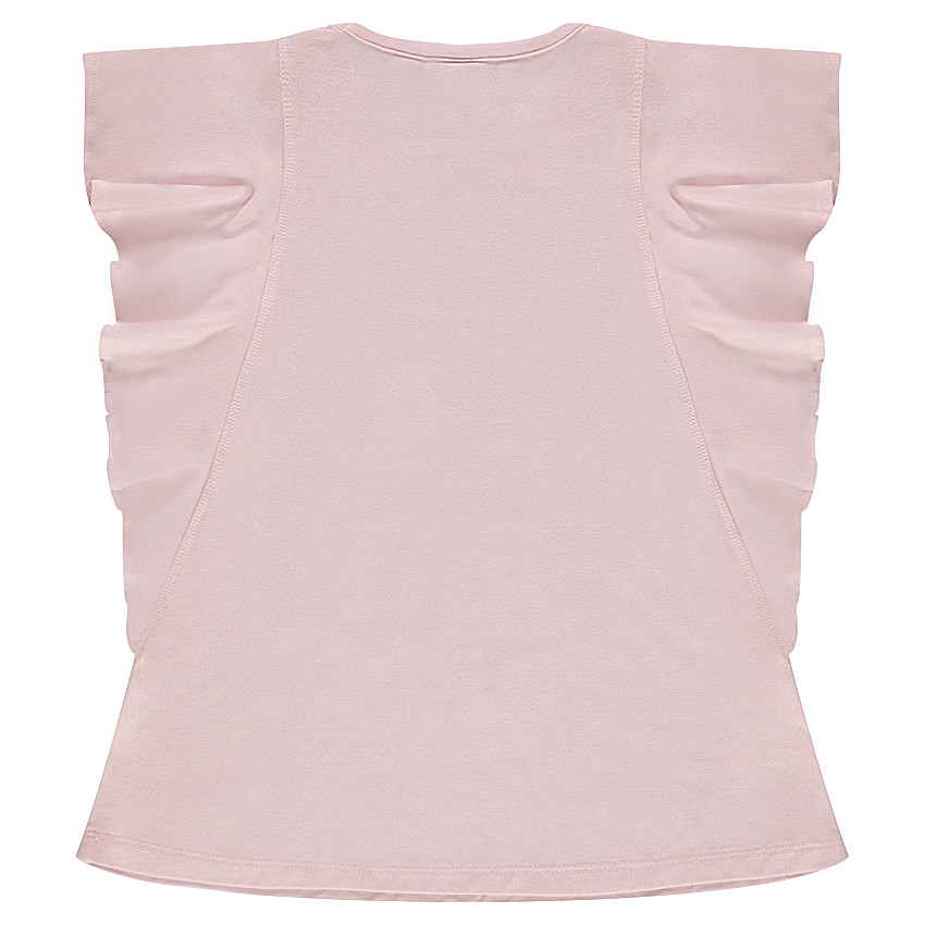 Tunique manches courtes volantée avec princesse printée 