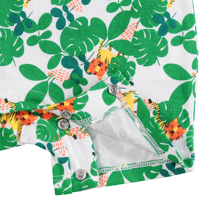 Combinaison en coton avec imprimé jungle all-over 