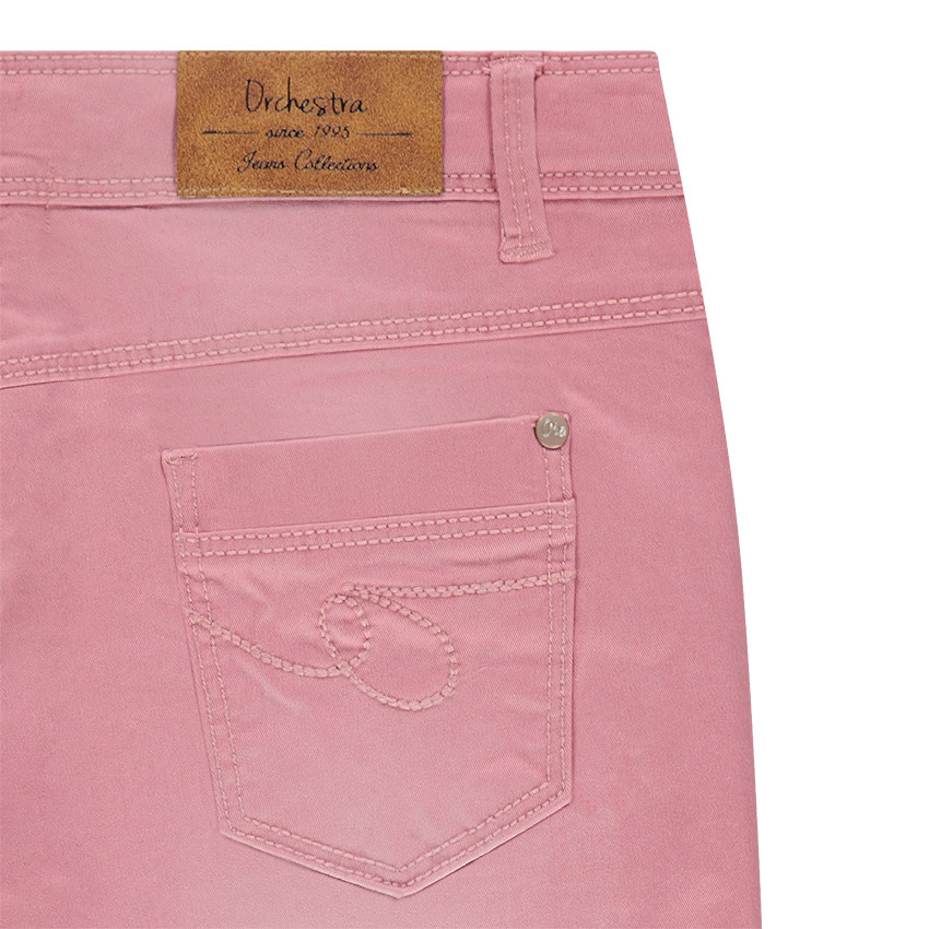 Junior - Pantalon en twill effet used et crinkle coupe slim 